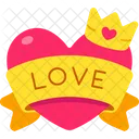 Heart Ribbon Love Crown  アイコン