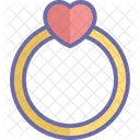 Heart Ring Jewelry Love Ring Icon