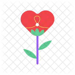 Heart rose  Icon