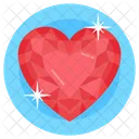 Gemstone Heart Ruby Emerald Icon