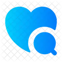 Heart Search  Icon