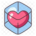 Heart Cage Glasses Icon