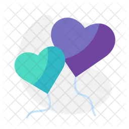 Heart Shape Balloon  Icon
