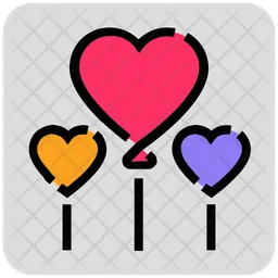 Heart Shape Balloon  Icon