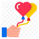 Heart Shape Balloon Icon