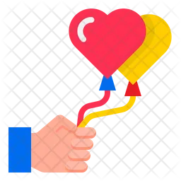 Heart Shape Balloon  Icon
