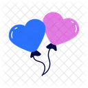 Heart Shape Balloon Love Heart Icon