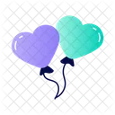 Heart Shape Balloon Love Heart Icon