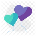 Heart Shape Balloon  Icon