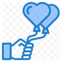 Heart Shape Balloon Balloon Air Icon