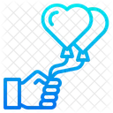 Heart Shape Balloon Balloon Air Icon