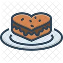 Heart Shape Cake Heart Shape Cake Icon