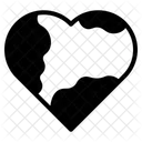 Heart Shaped Earth Icon