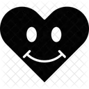 Heart Shape Emoji Happy Emoticons Happy Face Icon