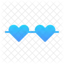 Heart Shape Glasses  Icon