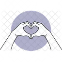 Heart Shape Hand  Icon