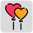 Valentine Day Heart Balloon Icon
