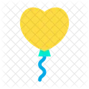 Heart ShapeBalloon  Icon