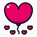 Heart Shaped Balloon  Icon