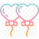 Heart Shaped Balloons  Icon