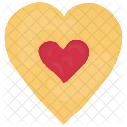 Heart-shaped Biscuit  Icon