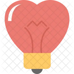 Heart Shaped Bulb  Icon