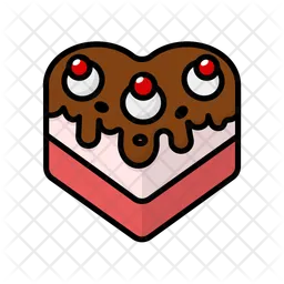 Heart Shaped Cake  Icon