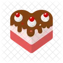 Heart Shaped Cake Food Sweet Icon