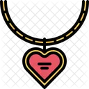Heart Pendant Necklace Icon