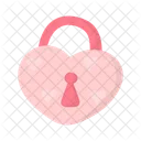 Heart Shaped Padlock  Icon