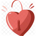 Heart Shaped Padlock  Icon