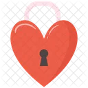 Heart Shaped Padlock Lock Padlock Icon