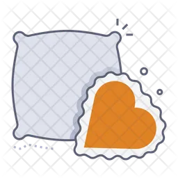 Heart shaped pillow  Icon