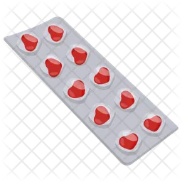 Heart shaped pills  Icon