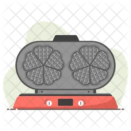 Heart Shaped Waffle Maker  Icon