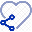 Heart Share Love Share Icon