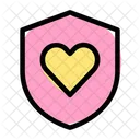 Heart Shield Security Shield Secure Shield Icon