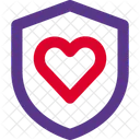 Heart Shield Security Shield Secure Shield Icon
