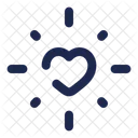 Heart Shine Valentine Romance Icon