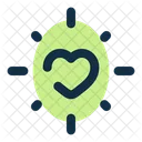 Heart Shine Valentine Romance Icon