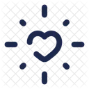 Heart Shine Valentine Romance Icon