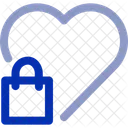 Heart Shopping Love Shopping Icon