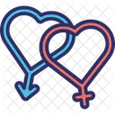 Heart Sign Gender Loving Sex Icon