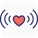 Heart Vibrating Heartbeat In Love Icon