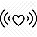 Heart Vibrating Heartbeat In Love Icon