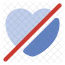 Heart slash  Icon