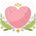 Heart spring decorated  Icon