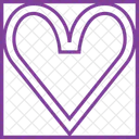 Heart square motif  아이콘