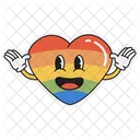 Heart sticker  Icon
