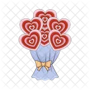 Heart Heart Bouquet Valentine Icon